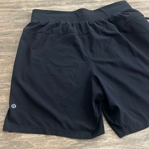 Solid Black Shorts NO LINER 7in